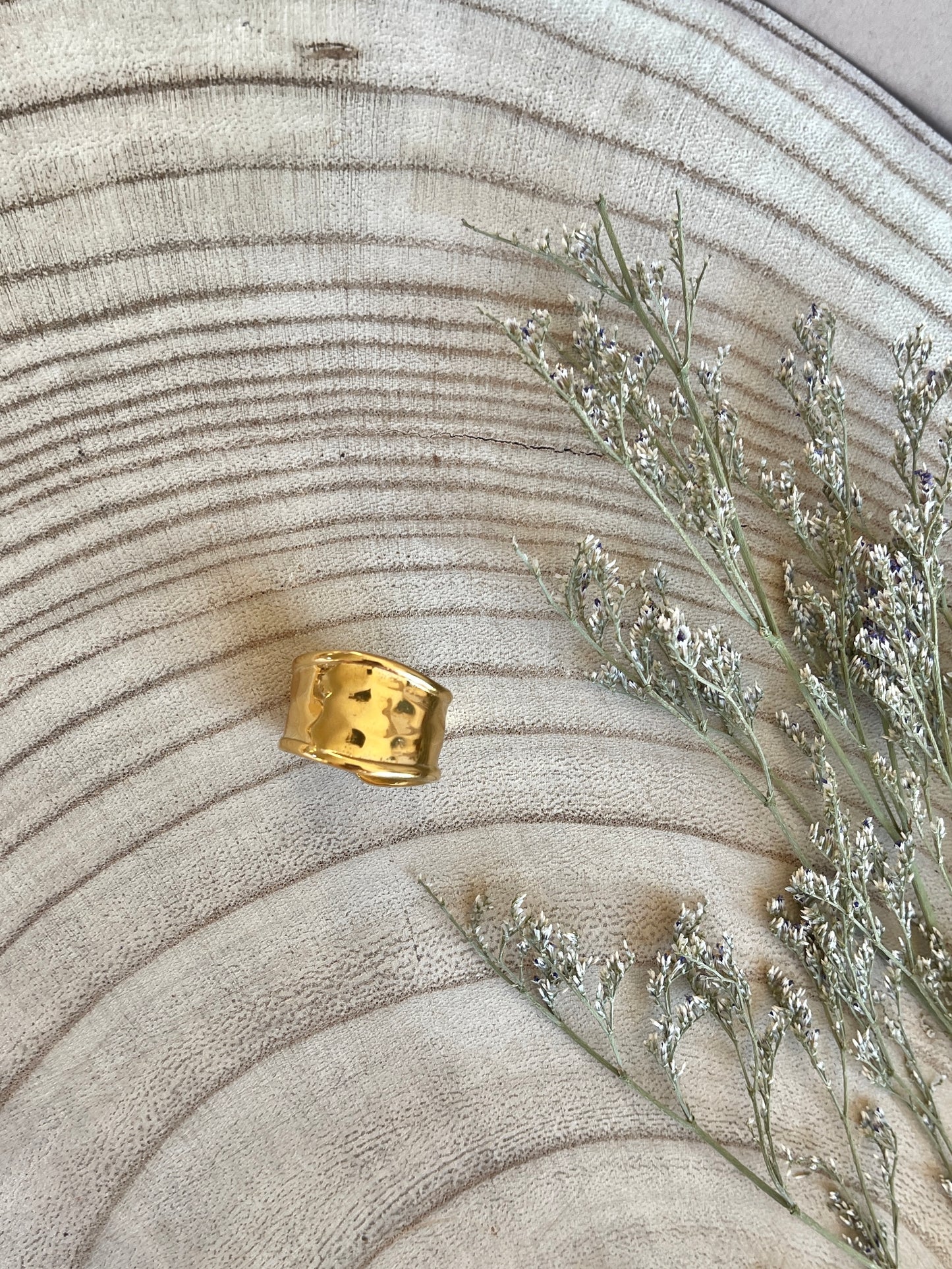Staple Textured Chunky Gold Ring