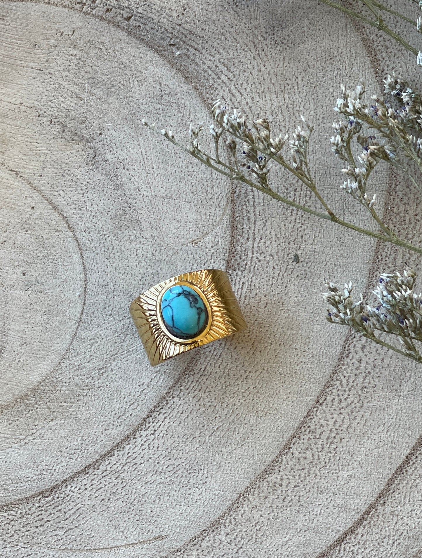 Adjustable Turquoise Ring