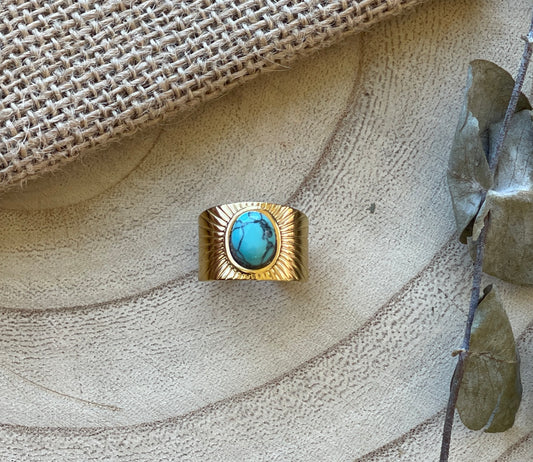 Adjustable Turquoise Ring