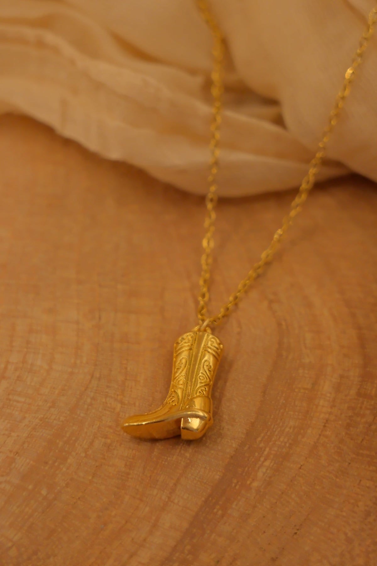 Cowboy Boot Necklace