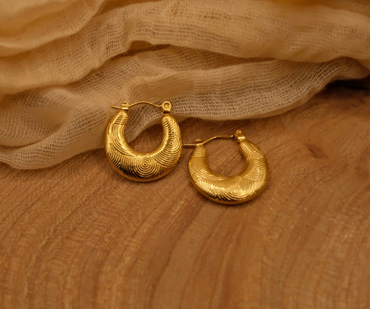 Reed Hoop Earrings
