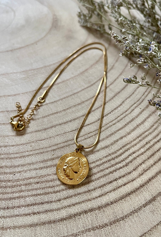 Vintage Style Coin Necklace