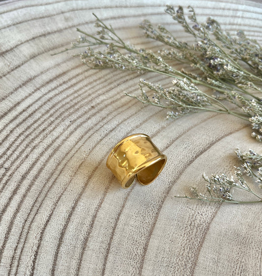 Staple Textured Chunky Gold Ring