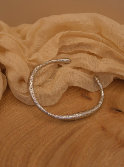 Silver: Jasmine Bangle