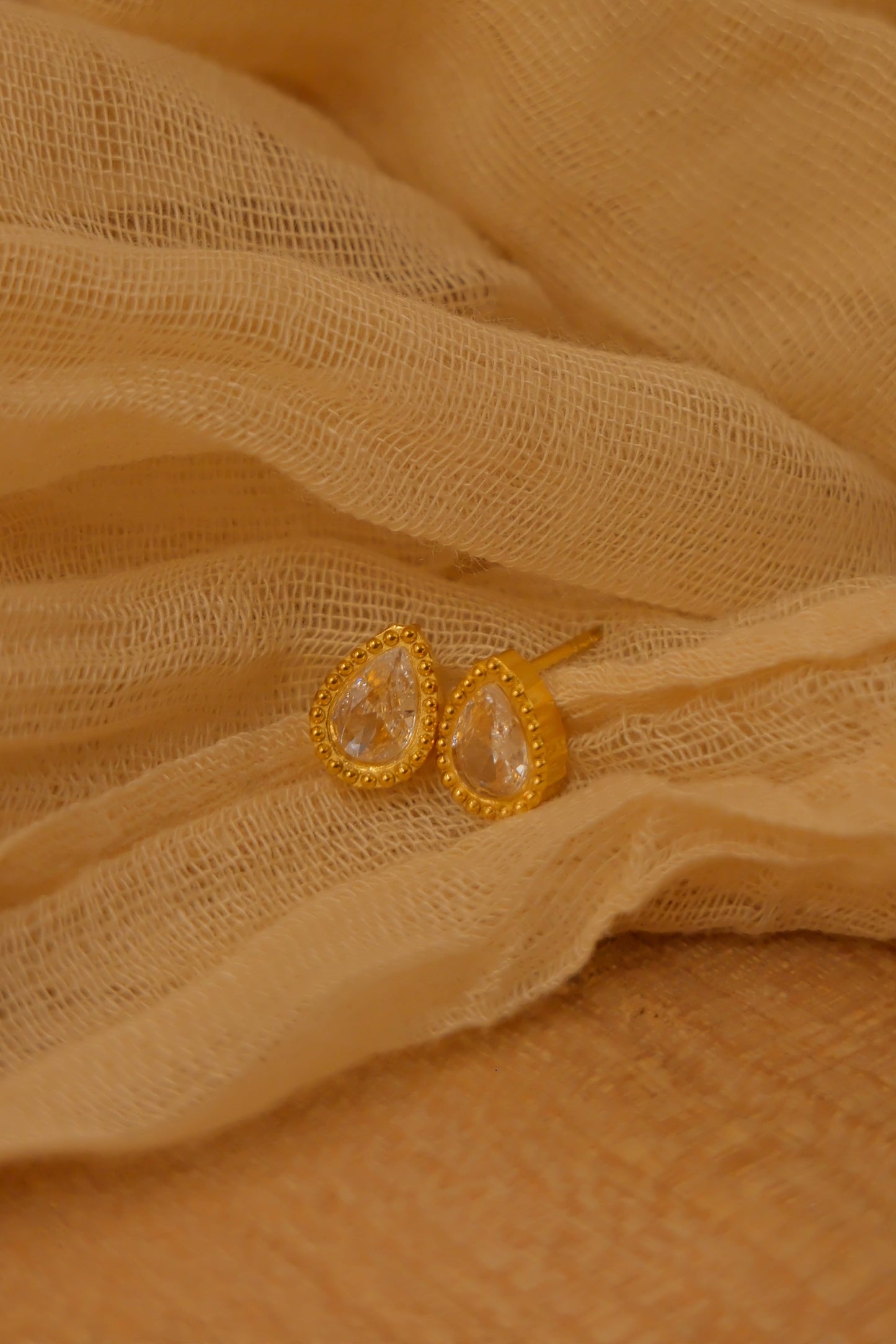 Clara Teardrop Studded Earrings
