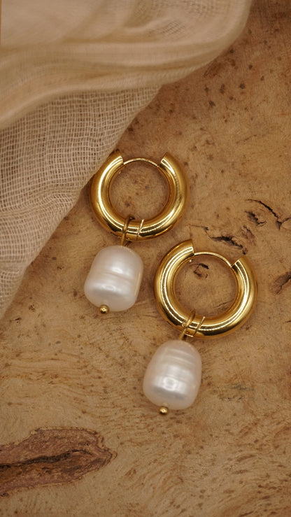 Pearl Hoops