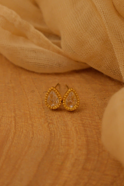 Clara Teardrop Studded Earrings