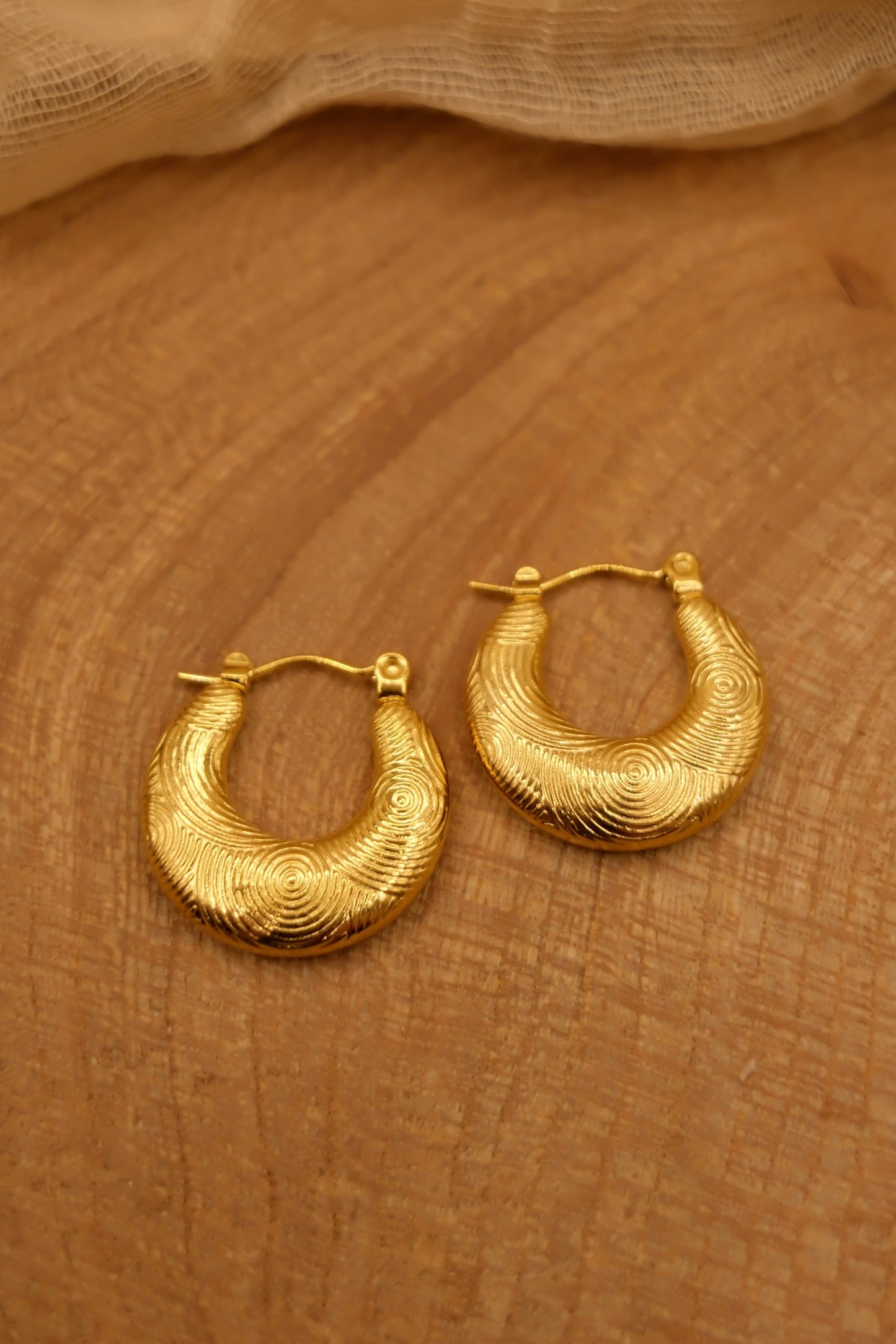 Reed Hoop Earrings