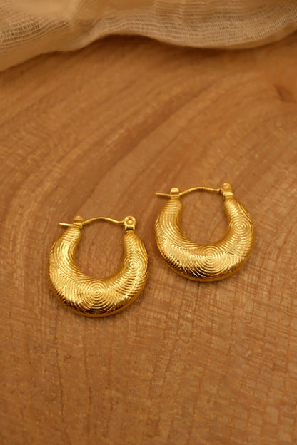 Reed Hoop Earrings