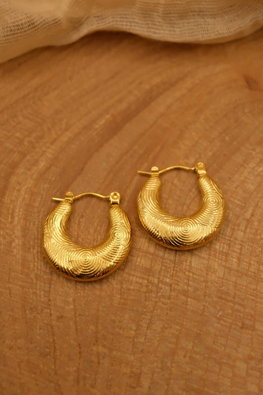 Reed Hoop Earrings