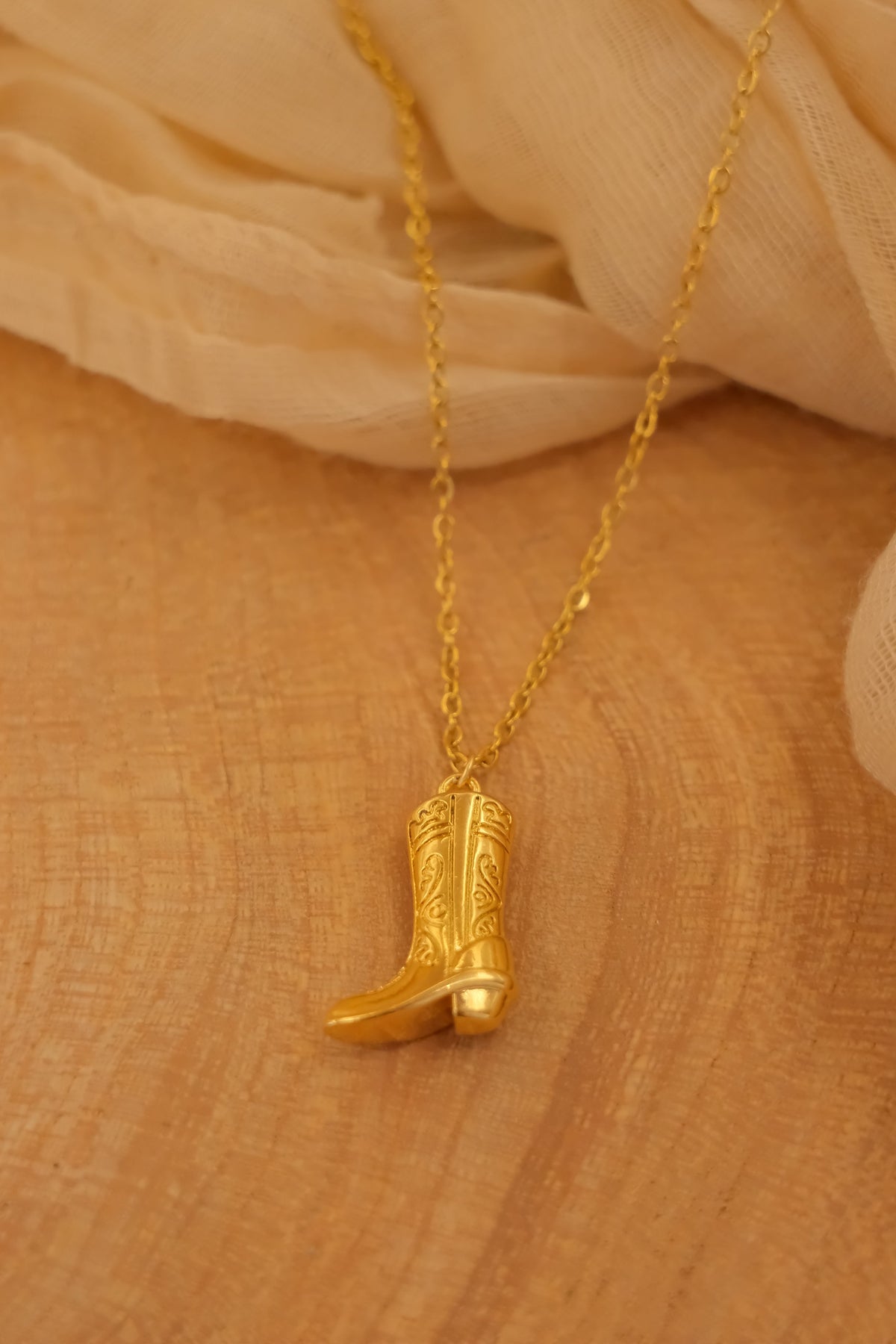 Cowboy Boot Necklace