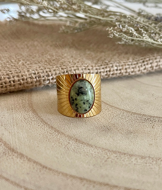 African Turquoise Feature Ring