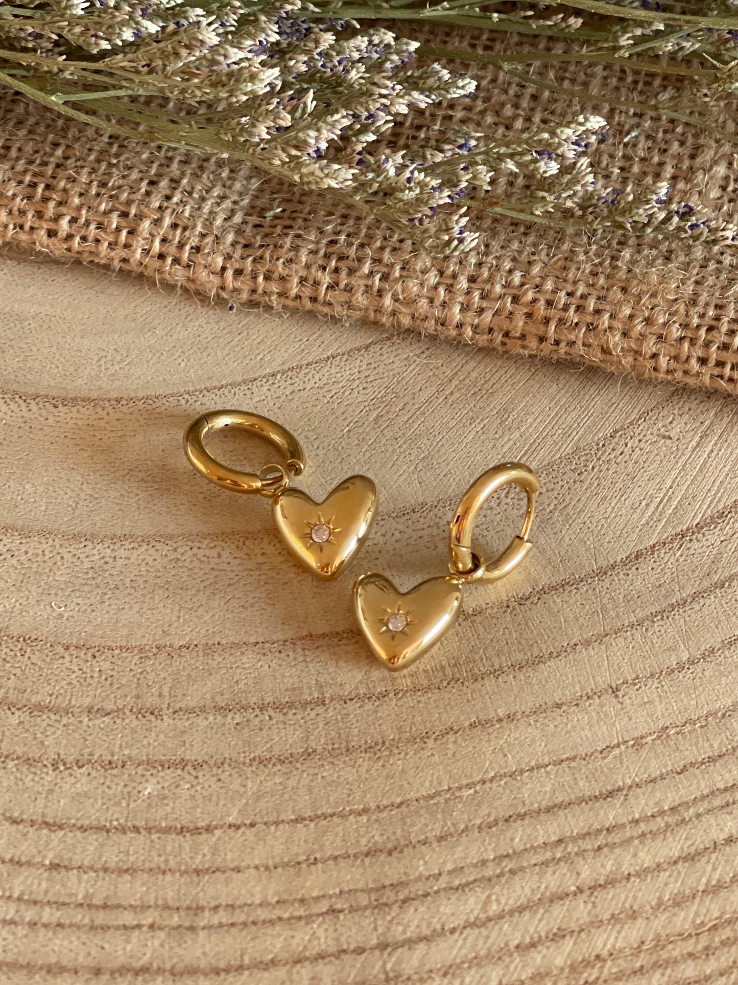 Dangle Heart Earrings