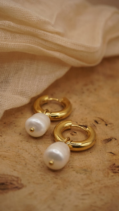 Pearl Hoops