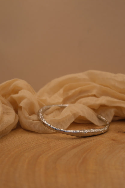 Silver: Jasmine Bangle