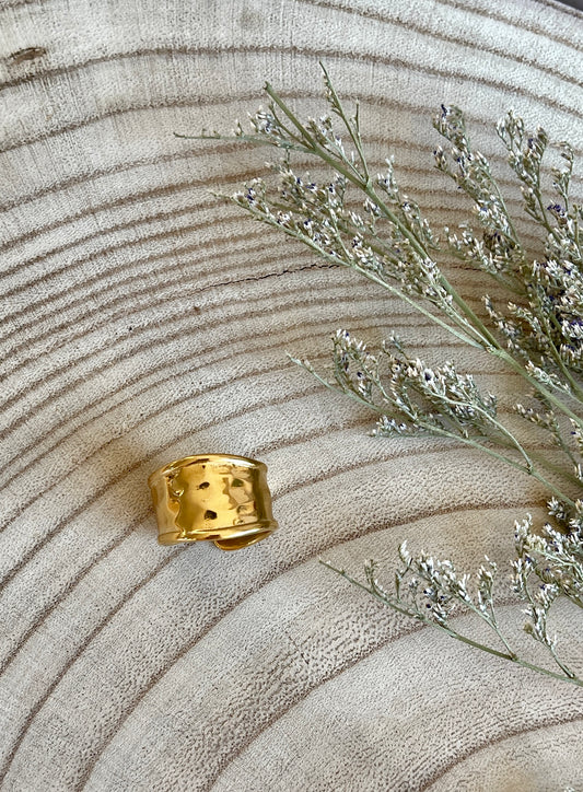 Staple Textured Chunky Gold Ring