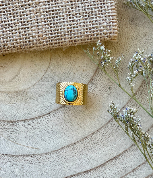 Adjustable Turquoise Ring
