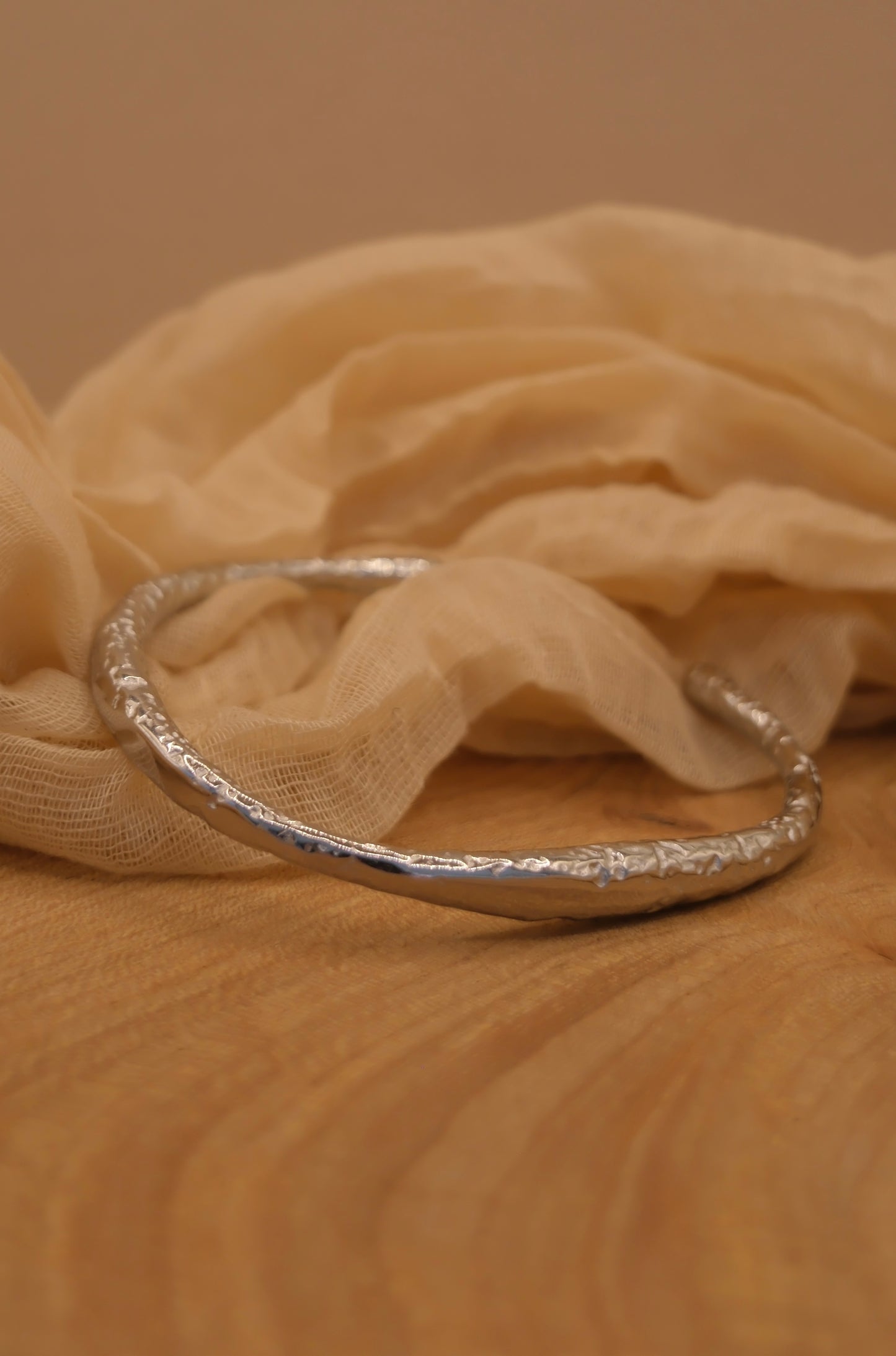 Silver: Jasmine Bangle