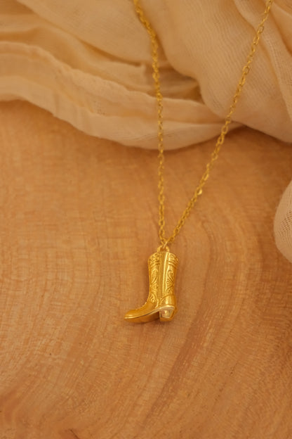 Cowboy Boot Necklace