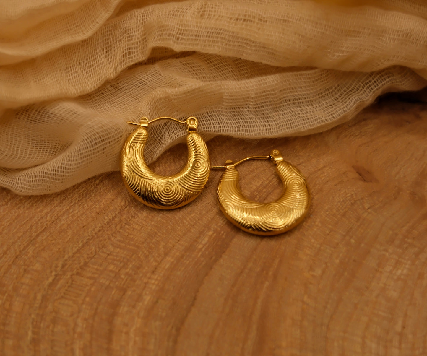Reed Hoop Earrings
