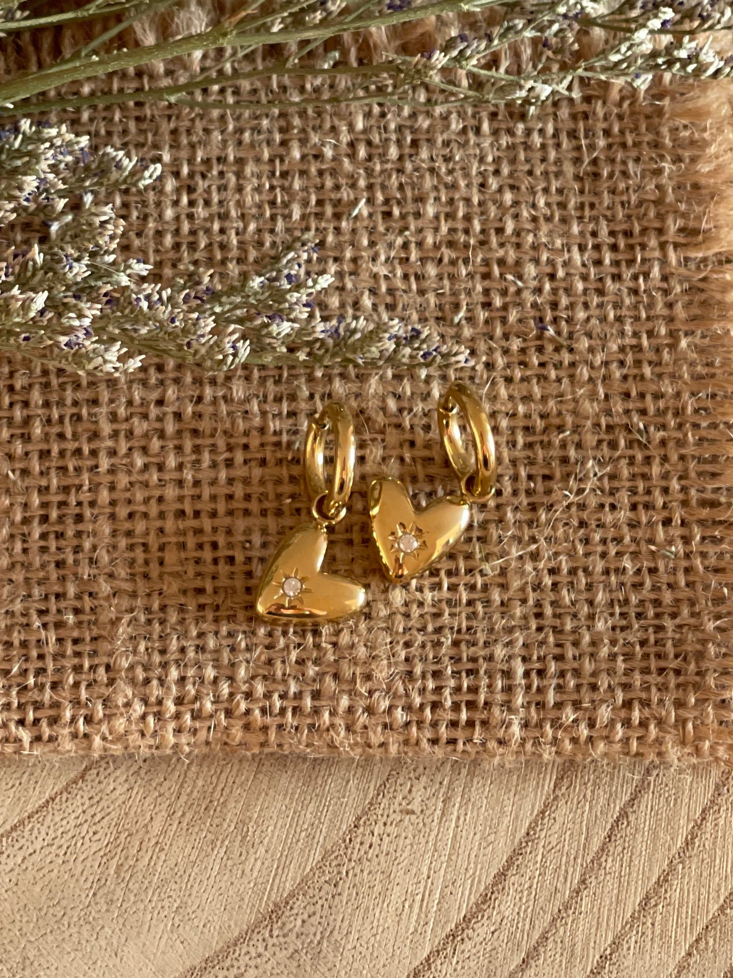 Dangle Heart Earrings