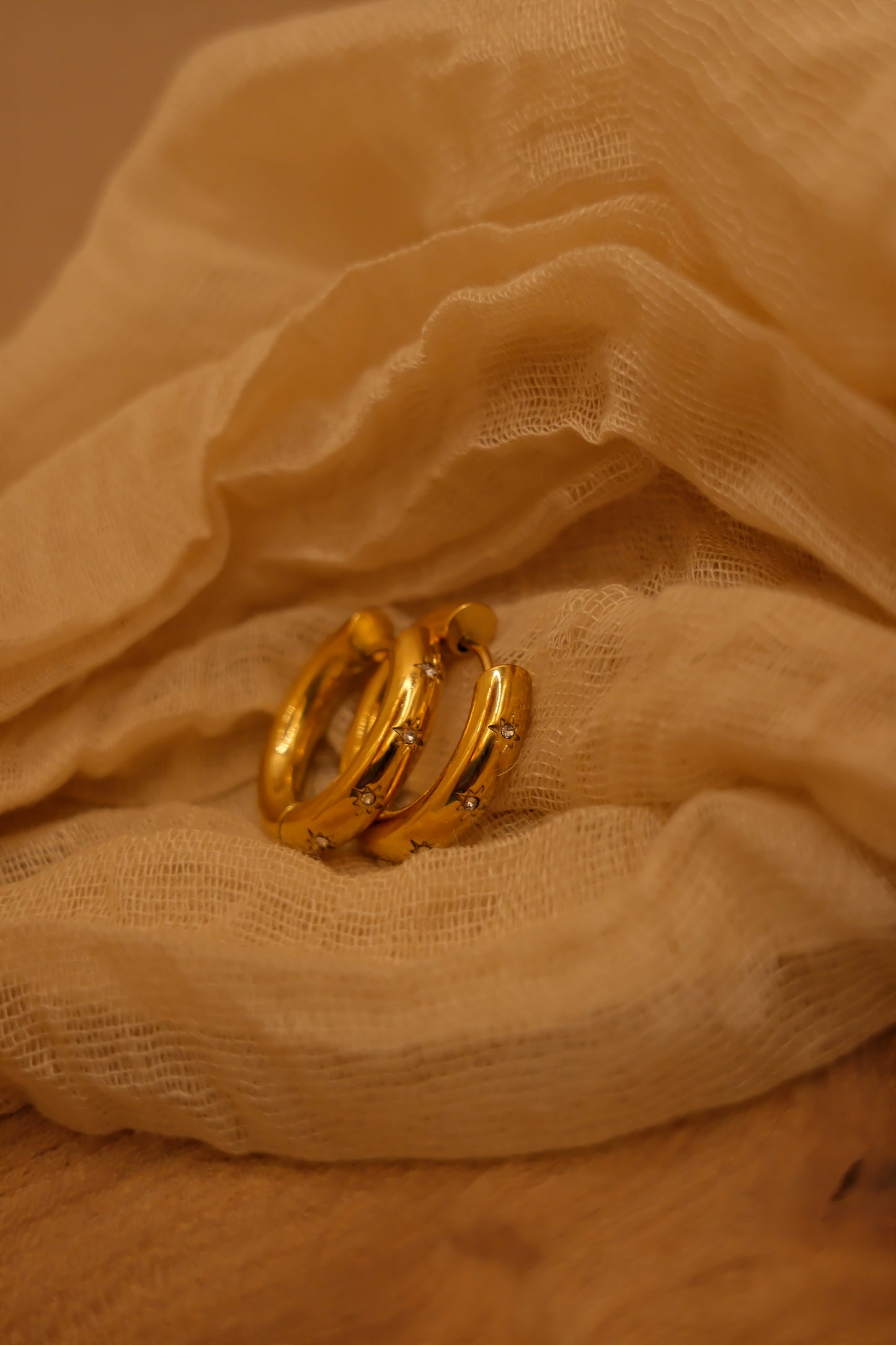 Celeste Chunky Hoops